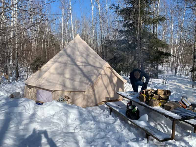 A picture of our tent