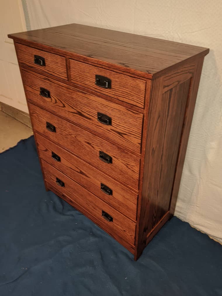 The chest of drawers